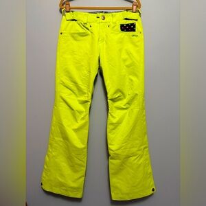 Estivo neon green snowboard pants